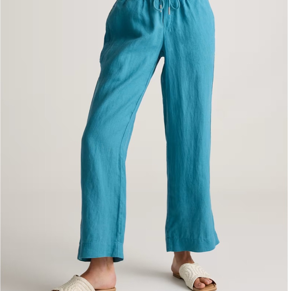 Quince European Linen Wide Leg Pants